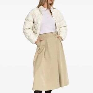 Senevee Heart-Shaped Quilted Short Down Jacket